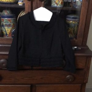 Karl Lagerfeld short designer jacket. Size medium.   black.